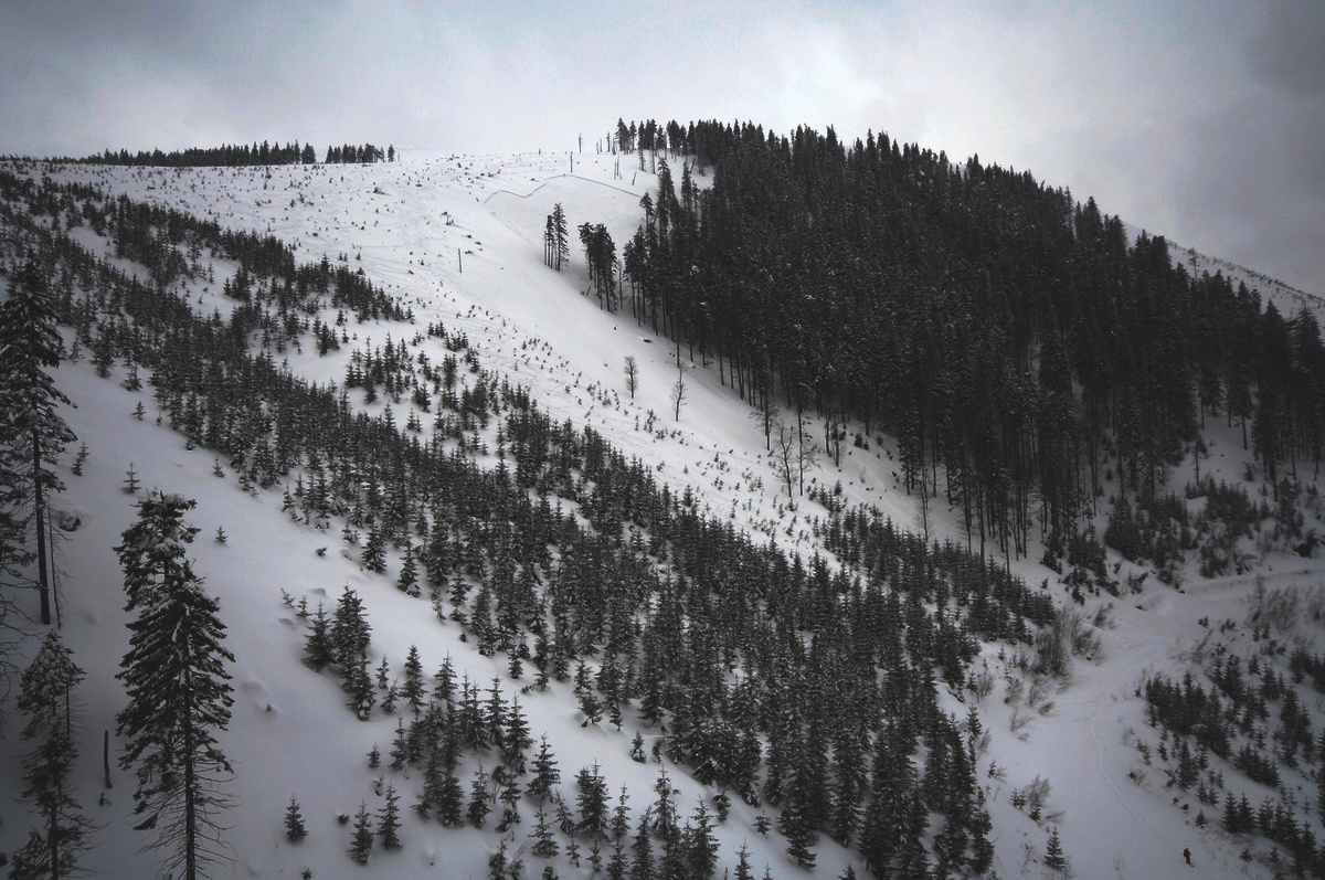 I v Jeseníkách je třeba dávat bacha. Takhle jsem se kdysi projel s malou lavinou.