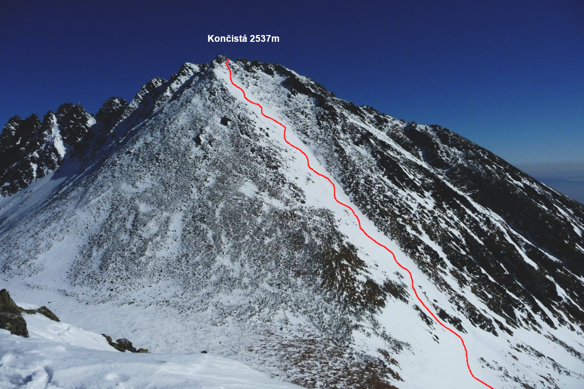 Z Končisté do Lúčného sedla je to jako po sjezdovce.