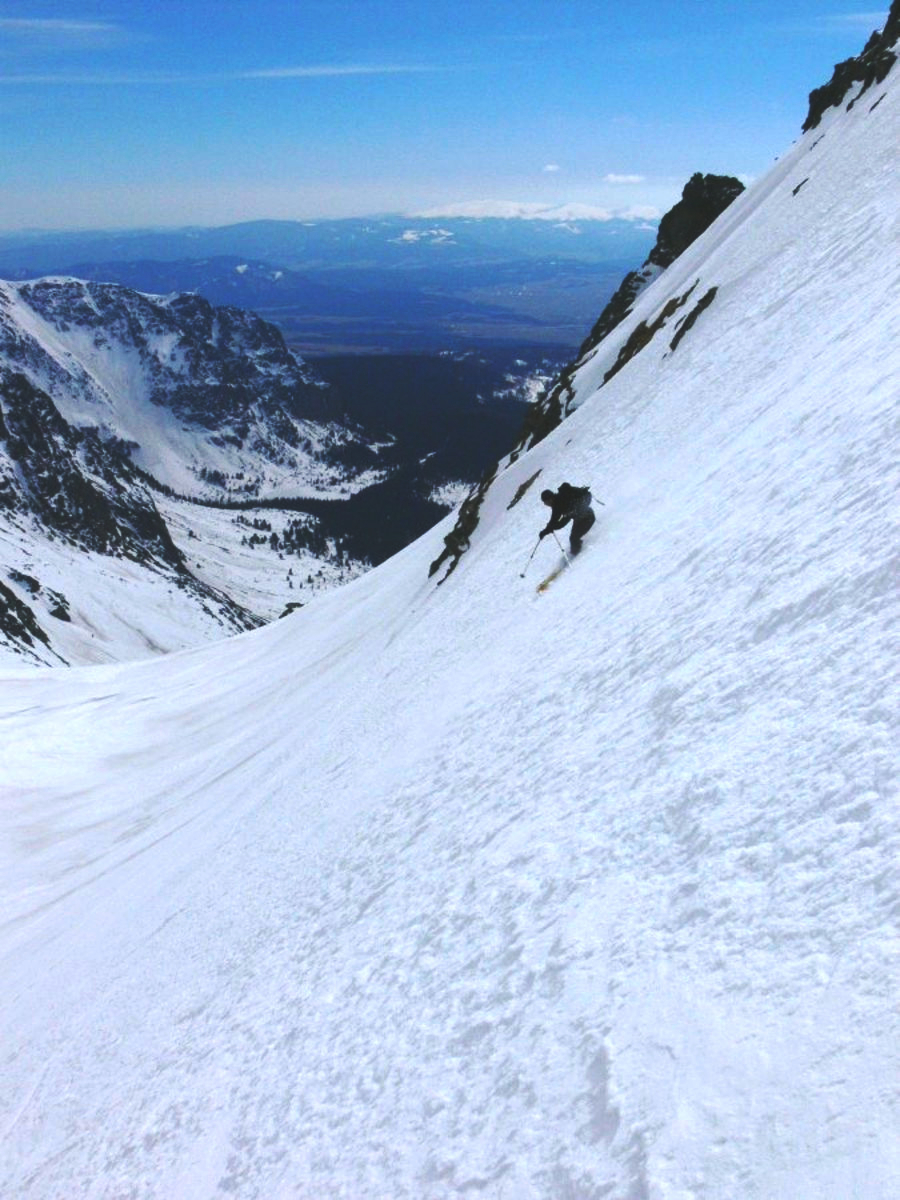Sjezd z Volího chrbátu po betonovém firnu, pamatuji si, že jsem se bál.