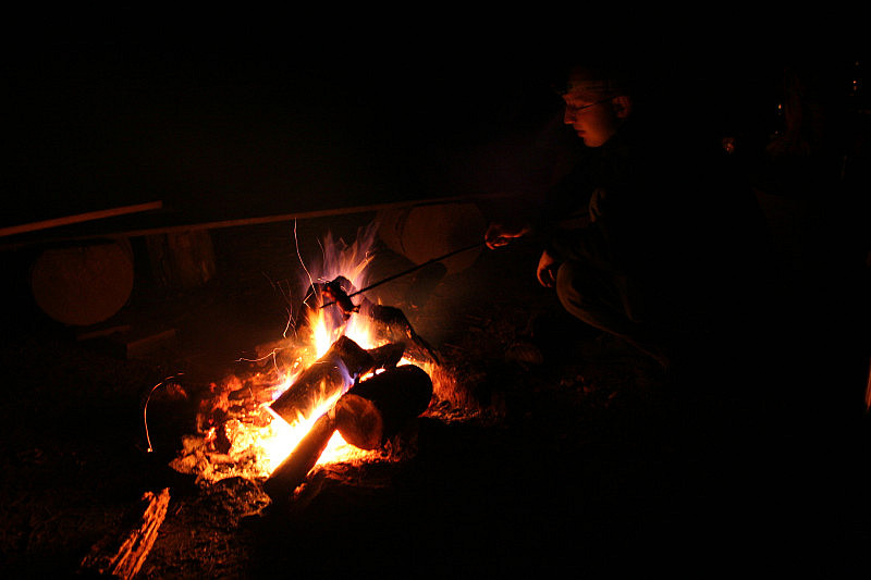 Večerní pohoda před bunkrem