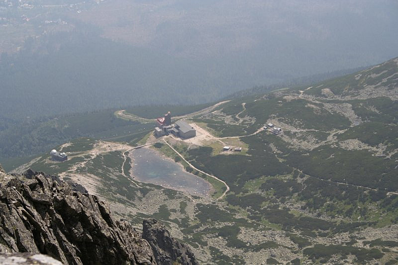 Skalnaté pleso z pilíře Kežmaráku