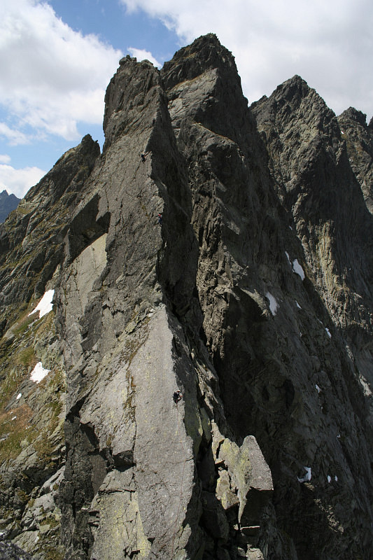 Hřeben Žabího koně, klasická hřebenovka.