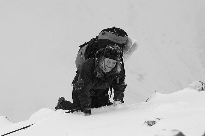 Dejča dobývá vrchol Plačlivého