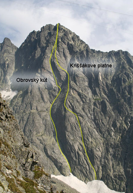 Jižní stěna Kežmarského štítu