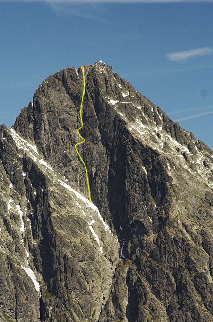 Hokejka (V+, A1), Z stěna Lomnického štítu