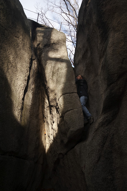 První dva kroky jsem dal jen tak tak, ale tahle širočina už nešla