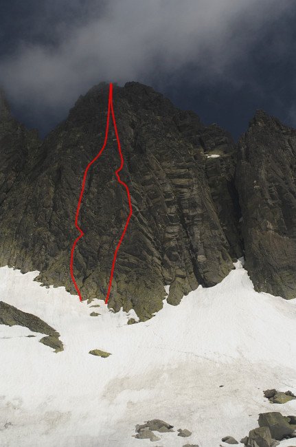 Čierny štít, Stanislavského vhloubení IV, narovnání Puškáše V