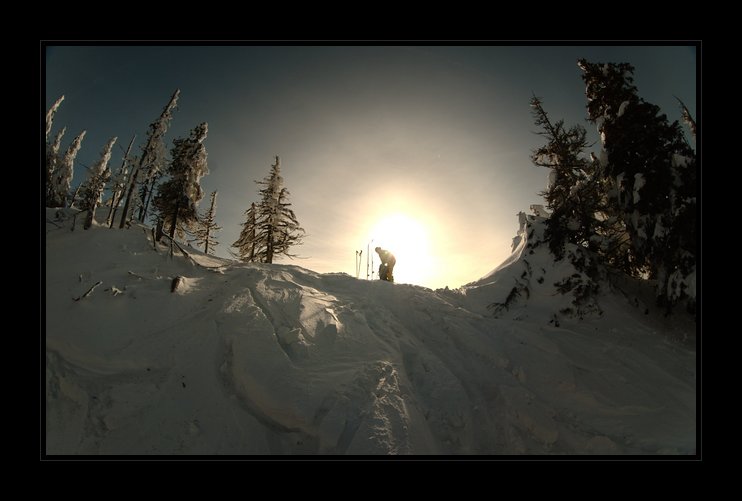 Člověk na hřebeni