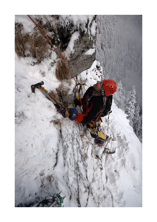 Poslední těžší místo těsně pod vrcholem