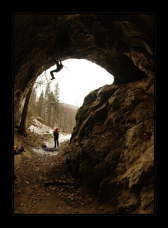 Drytooling na Býčí skále