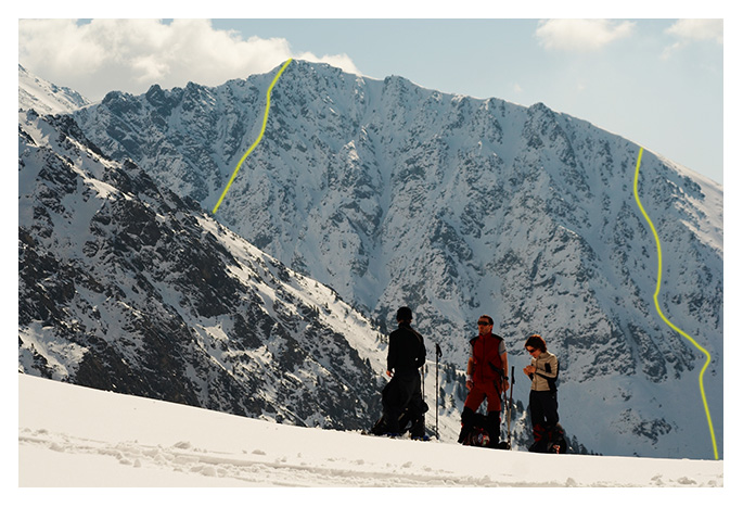 Piknik ve Zlomiskách, vzadu Tupá, část Puškášova pilíře a vpravo sjezd co dali kluci