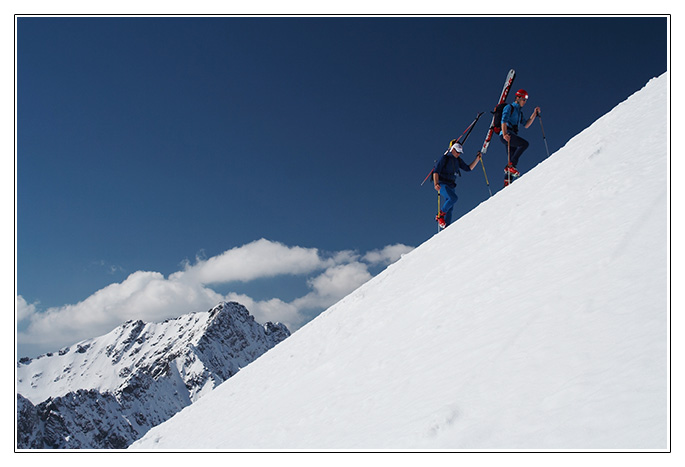 Stoupání na Koprovský štít