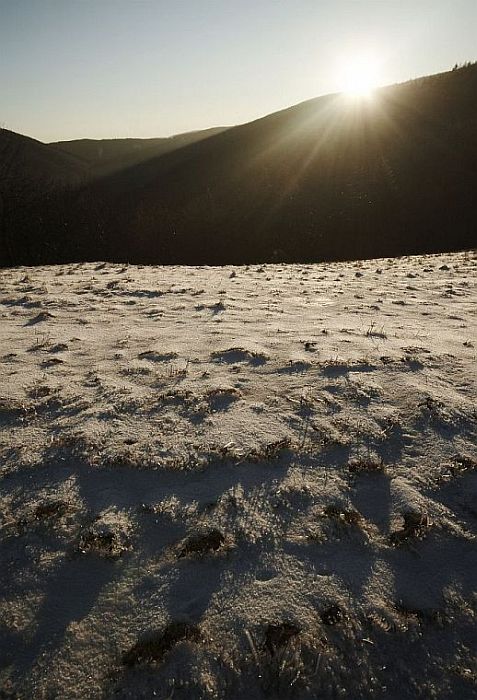 Západ slunce nad Kozubovou
