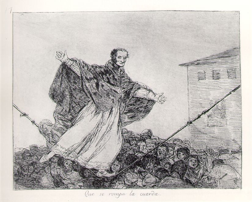 Que se rompe la cuerda! (May the rope break!), 1815, Francisco Goya