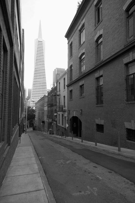 Tady se to jmenuje Jackson square historical district, ale starýchpamátek tady moc není. V roce 1906 přišlo zemětřesení a začalo sestavět doslova od píky.