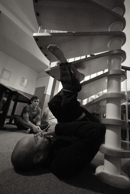 Pidi zkouší no hand schody