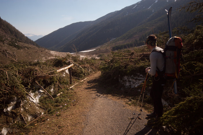 Pár metrů pod chatou