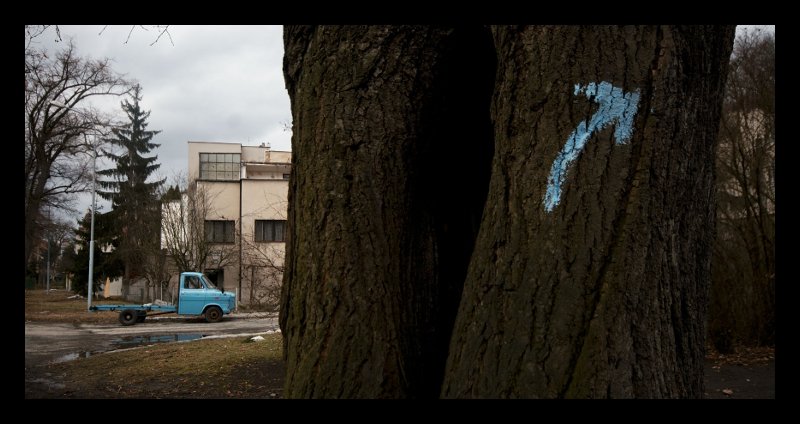 Světlemodrá odbočka na Petřvaldskou