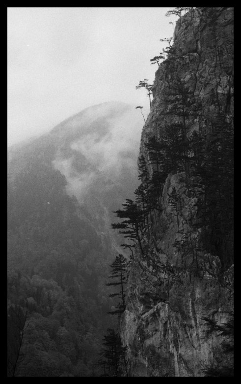 Sestupujeme dolů na asfaltku cestou zvanou Wachthuttlkamm