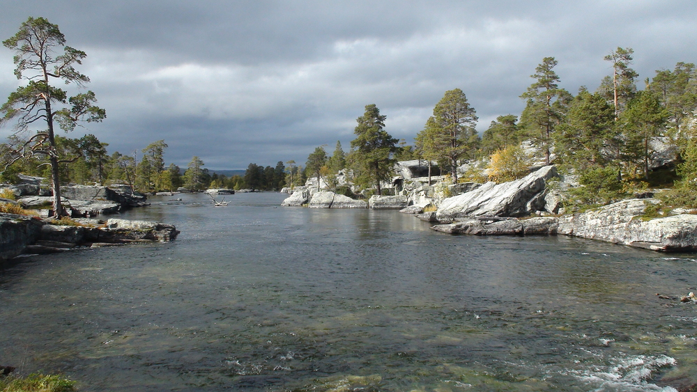 Říčka Roa, po které jsme se plavili do jezera Femund
