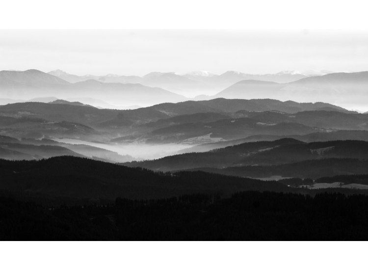 Z Lysé Hory směrem na Slovensko