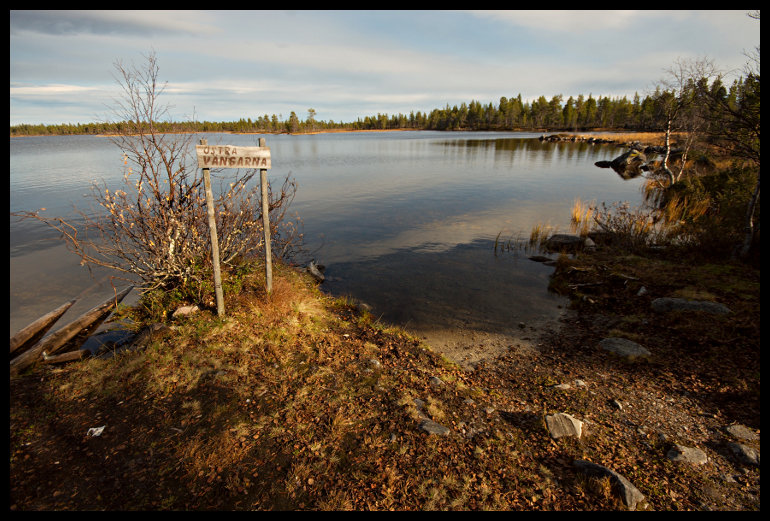 Přístaviště u prvního přenášení mezi jezery.