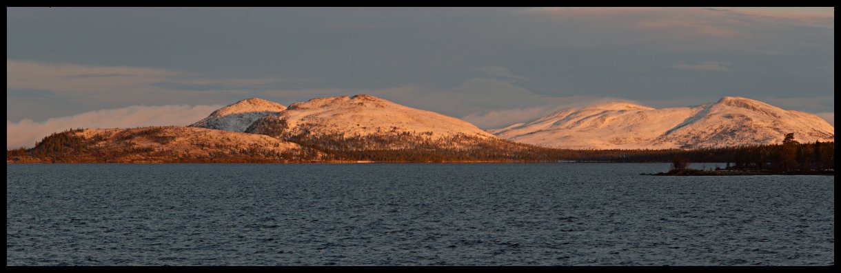 Ranní odměna za sněhové trápení předešlý den.