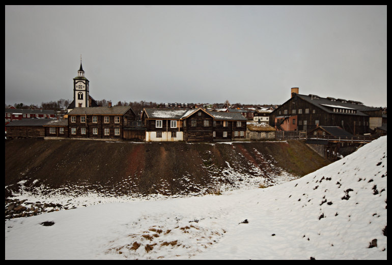 Hornické městečko Roros.