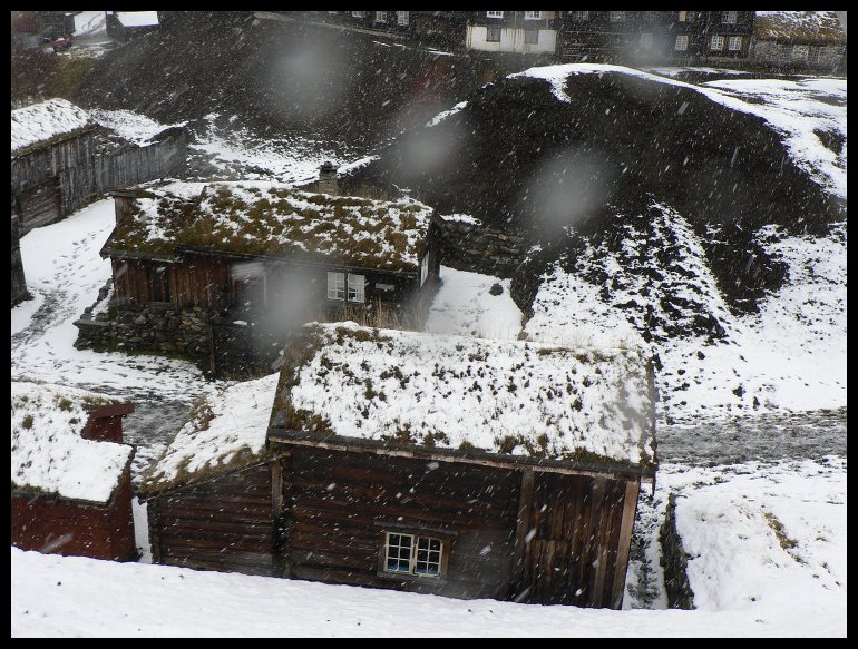 Hornické městečko Roros. (fotila Eliška)
