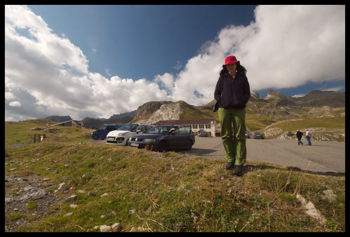 Na sedle v Pyrenejích