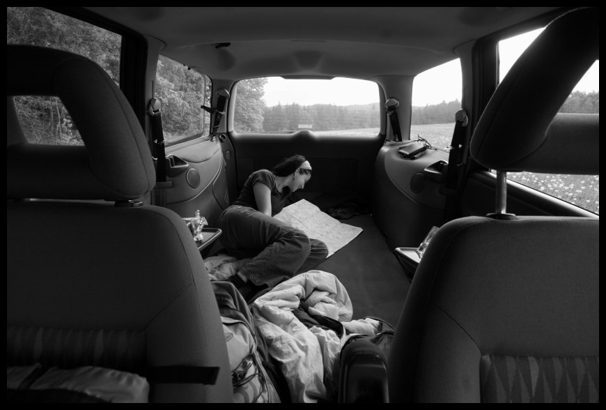 Ráno po probuzení snídáme oplatky a vymýšlíme trasu výletu