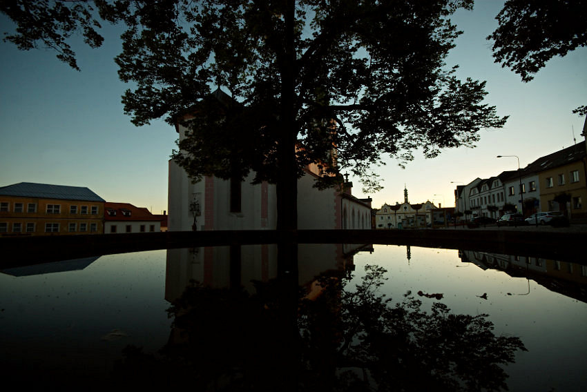 Západ slunce v Kašperských horách