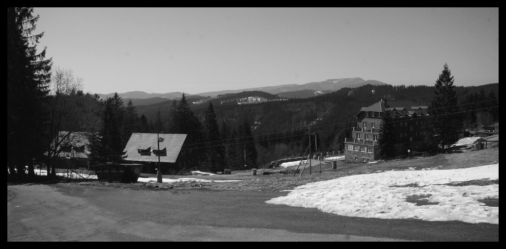 Kněhyně a Smrk z Bílého kříže