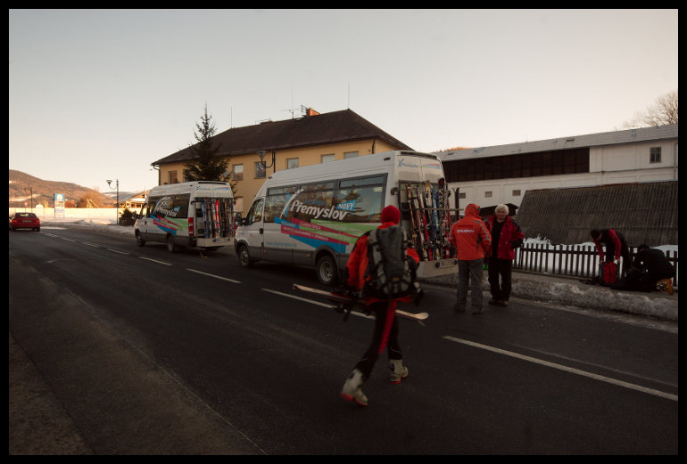 Sobotní ráno a odjezd na start závodu