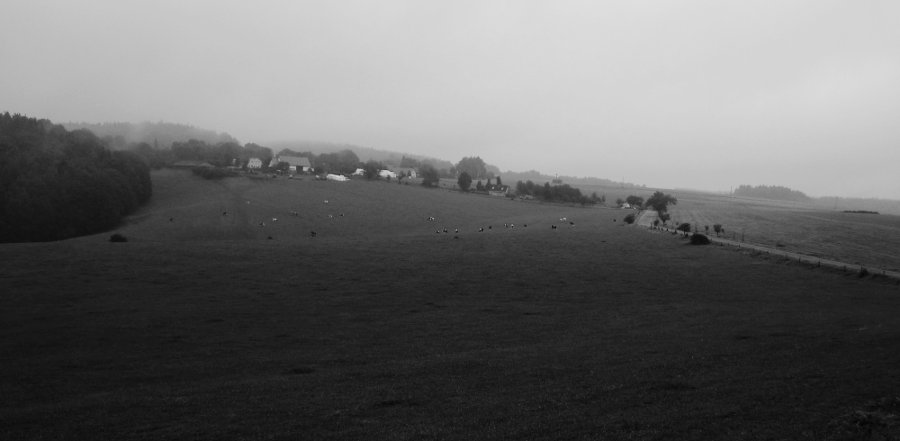 Vysočinské lóky, prší a prší