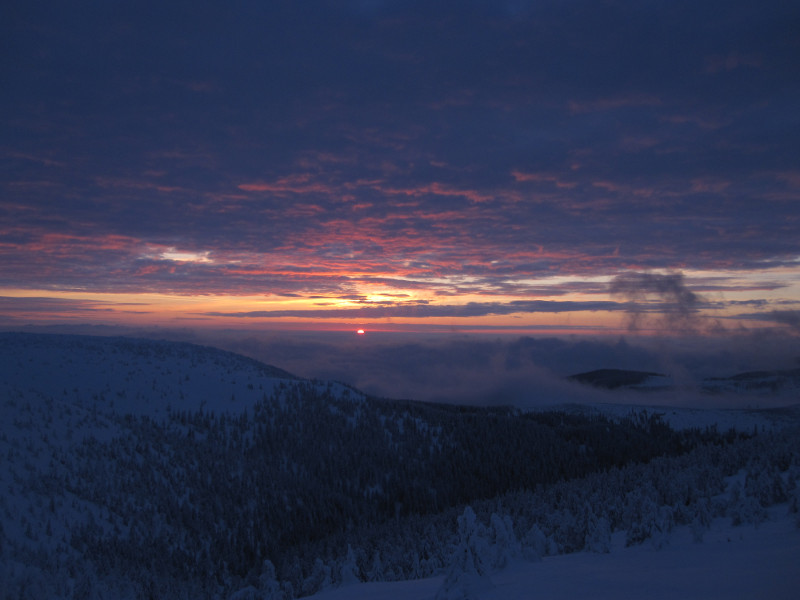 Zase jednou na hřebeni až do západu slunce. Díky.