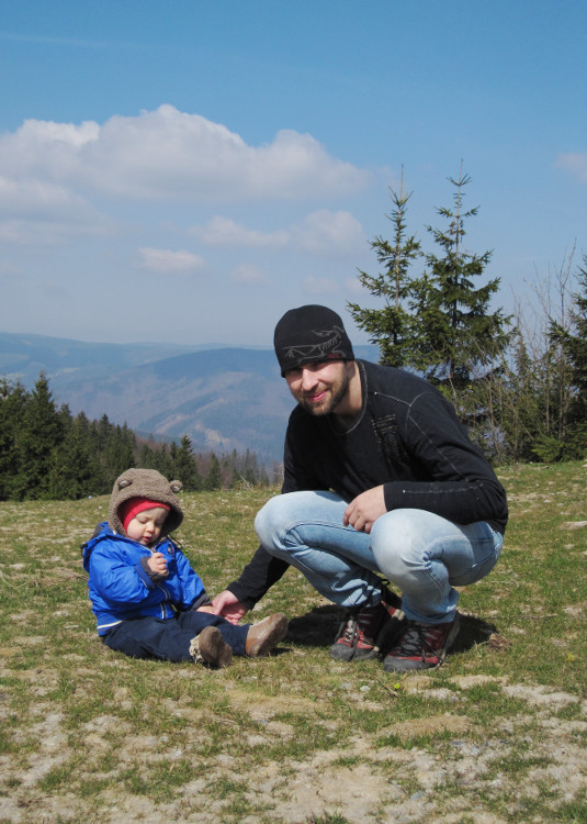 Tady spolu budem jednou lyžovat