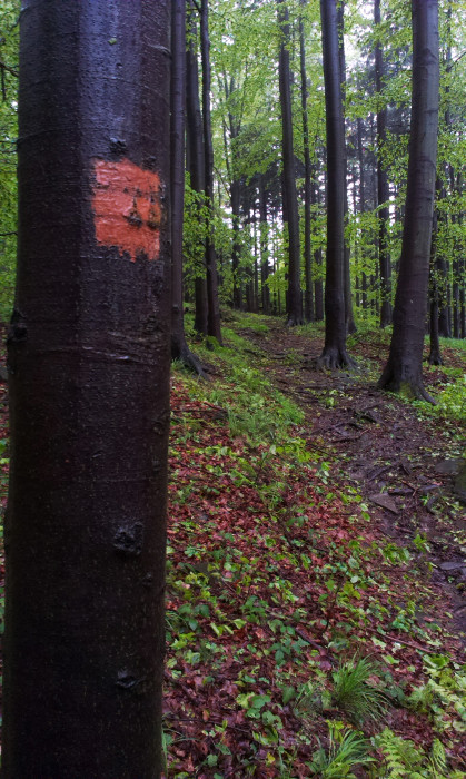 Značka, po které chodím od malička už není, kvůli pár metrům soukromého pozemku dole v Tyře