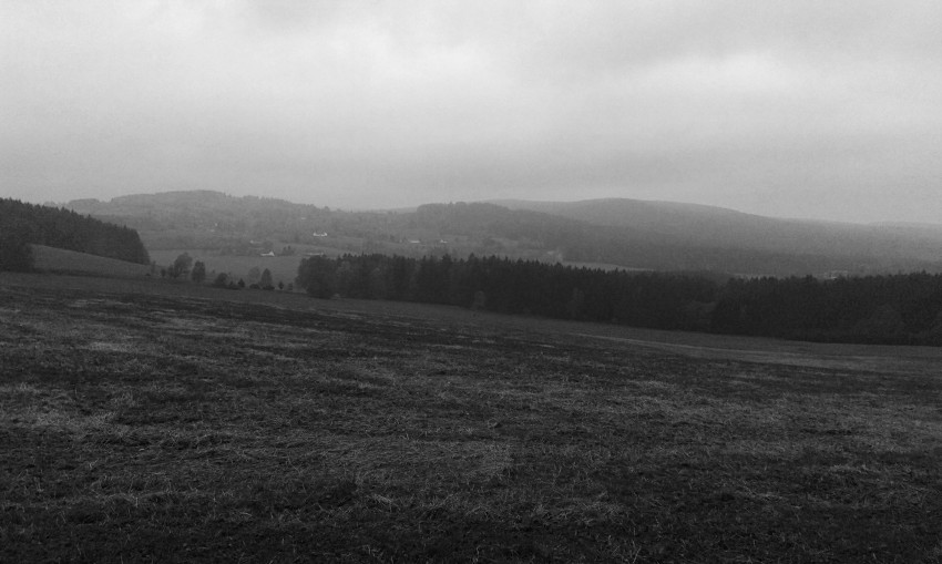 Podzimní podvečerní pohled na Blatiny