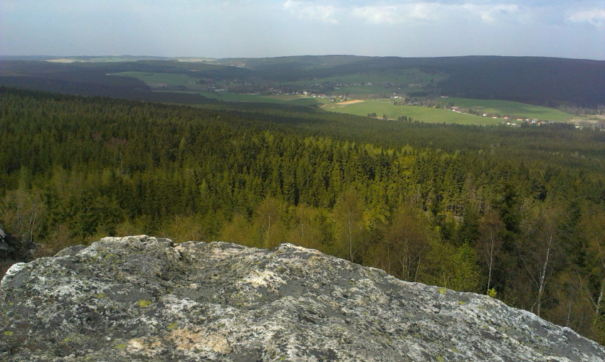 Pohled ke Křížánkám