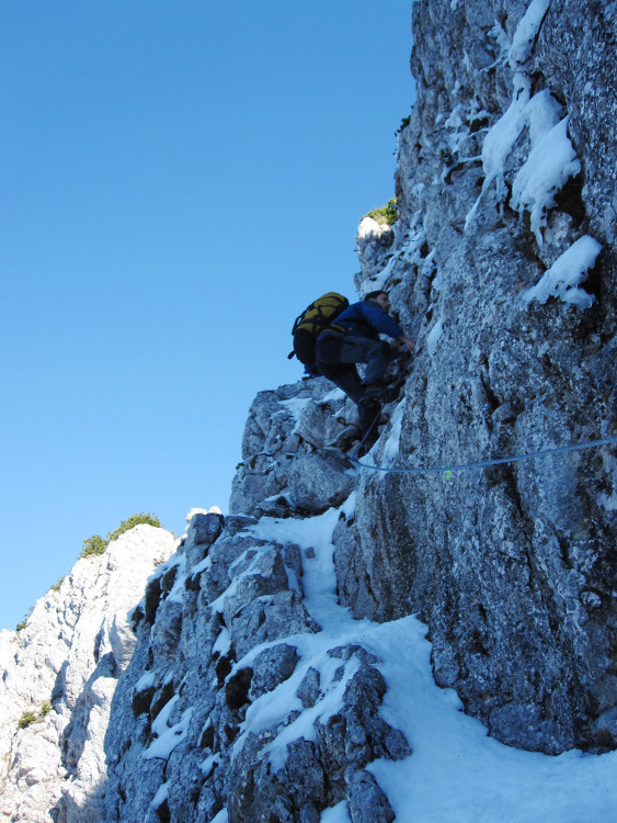 Závěrečná stěnka, pohodové lezení