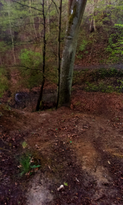 Na tohle místo nemáme dobré vzpomínky, je to hodně prudké a do toho přišla bouřka a slejvák