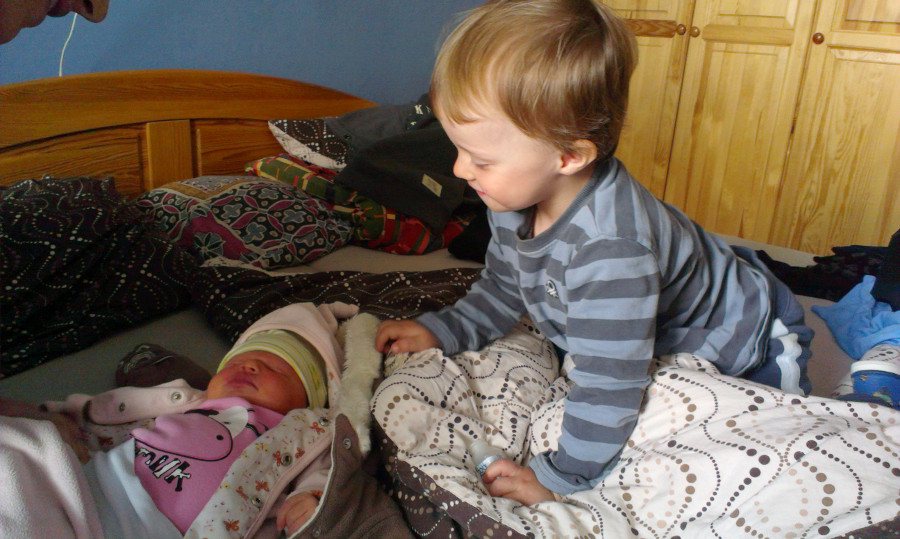 A sešli jsme se konečně celá rodina doma v Komíně