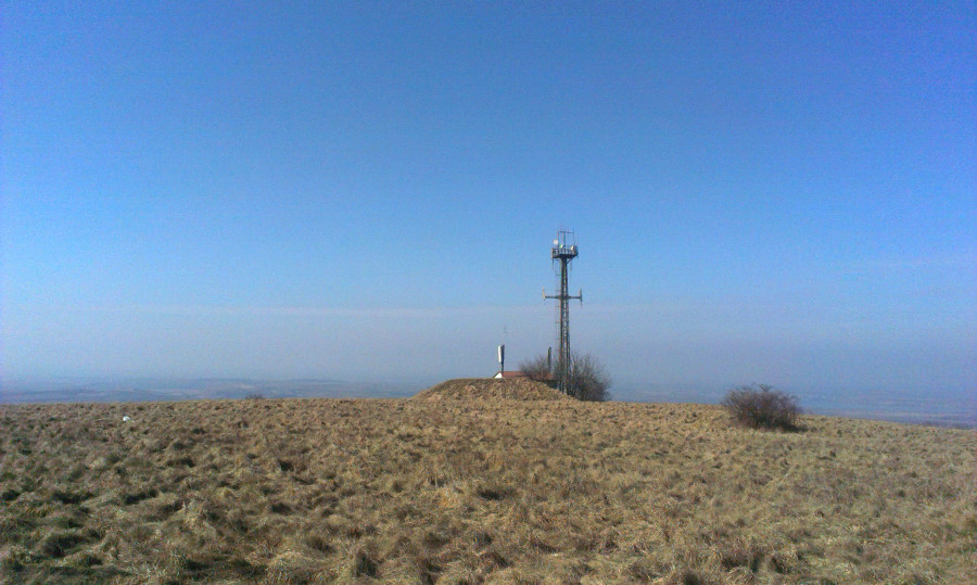 Z vrcholu Stolové hory koukám směrem ke kanclu v Brně