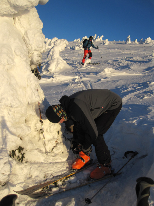 Příprava na poslední sjezd do Sviního