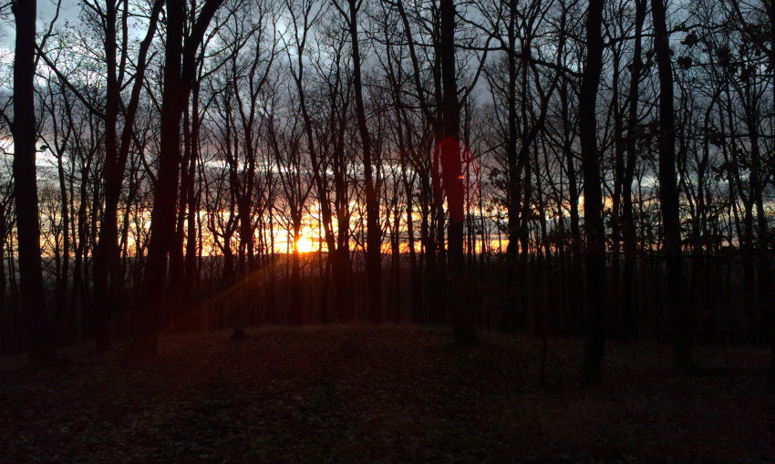 Odpolední výběh po hřebeni Bab, Maky s Matesem šli na mši do kostela