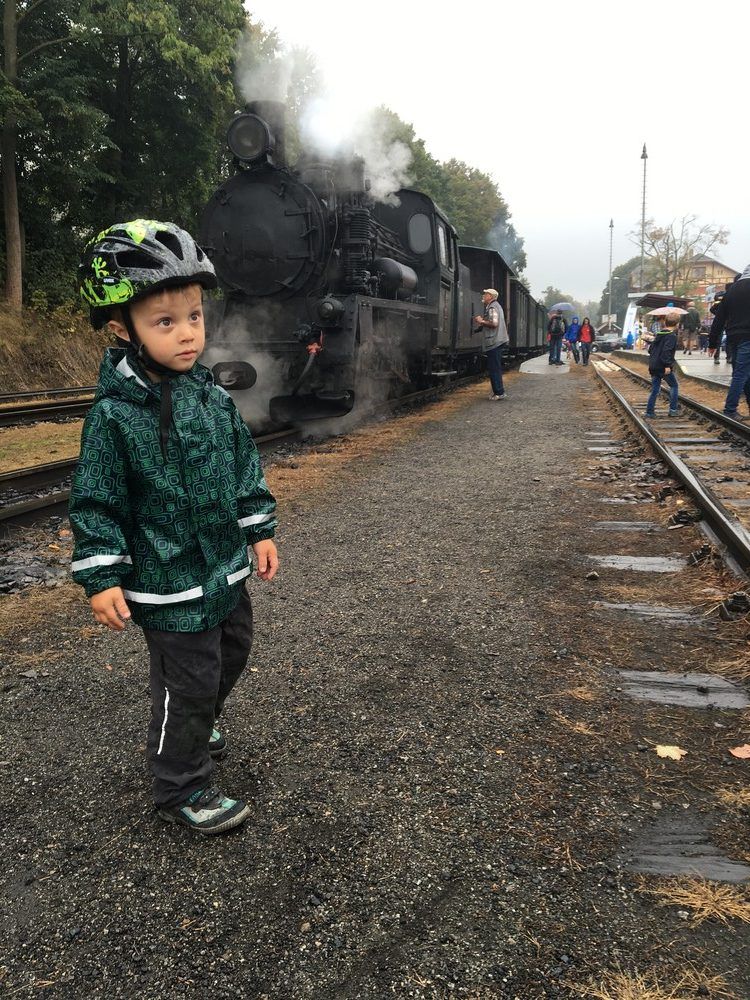 V Jindřichově hradci před odjezdem