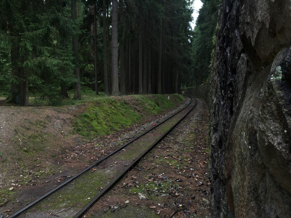 Tady jsme před chvilkou jeli