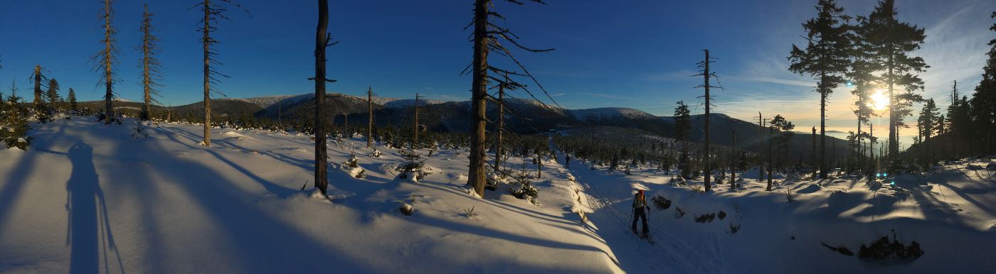 Nekonečný trek z hlavního hřebene na horní nádrž