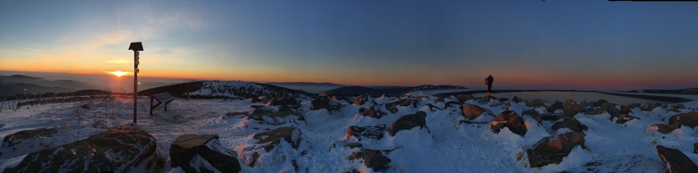 A máme to, západ slunka u horní nádrže